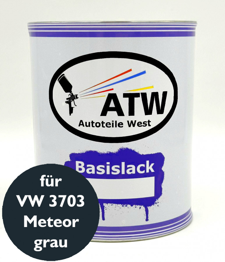 Autolack für VW 3703 Meteorgrau